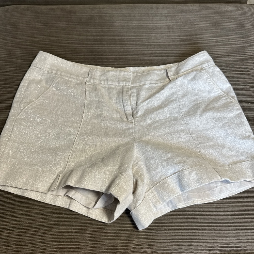 LOFT Shimmering Silver Women's Shorts